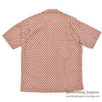 1960's KEY WEST PAISLEY-LIKE PATTERN SHIRT / RED... M