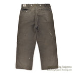 1940's CAN'T BUST'EM WW2 BLACK FRISCO PANTS / CROPPED ... W32