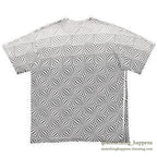1990's ANDAZIA GEOMETRIC OPTICAL PATTERN ART T-SHIRT... L