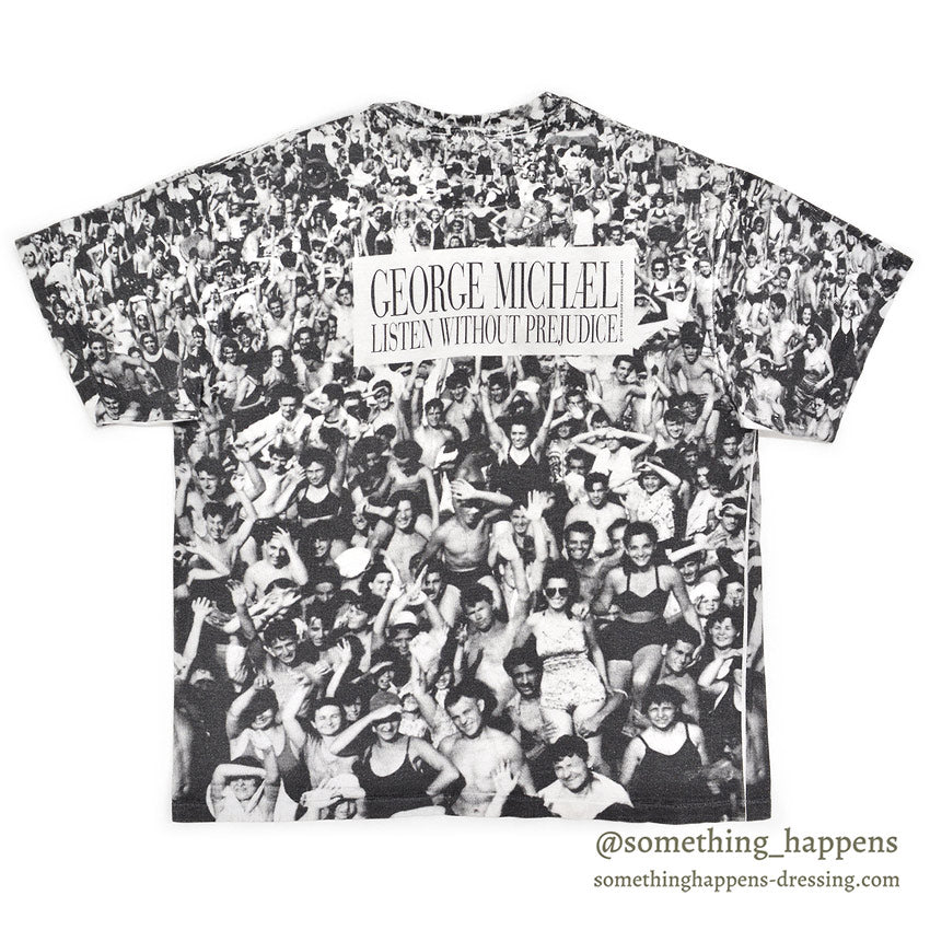 1990's HANES GEORGE MICHAEL ALL OVER PHOTO PRINT T-SHIRT ... XL