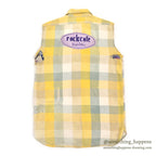 1950's PILGRIM BLOCK PLAID FLANNEL VEST / CUT OFF ...