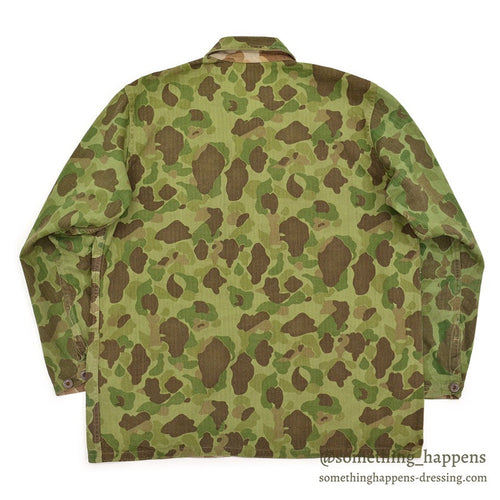 1940's USMC WW2 P-44 DUCK HUNTER CAMO TWO-TONE HBT JACKET / MINT CONDITION... 38