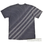 1990's ANDAZIA KILLER WAVE PATTERN ART T-SHIRT / NAVY ... L