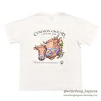 1990's HANES BEET PRINT T-SHIRT...L