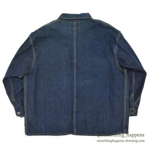 1930's UNKNOWN DENIM COVERALL / THICK DENIM...