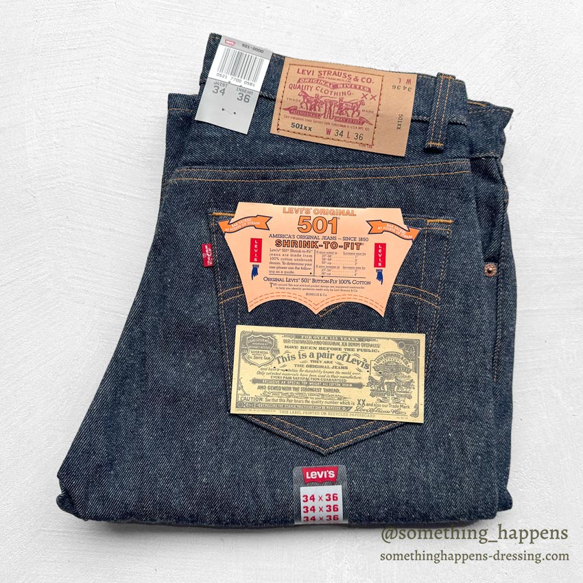 1990's DEADSTOCK Levi's 501 DENIM PANTS / MADE IN USA... W34/L36