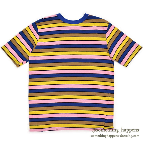 1970's CK MULTI COLOR BORDER POCKET T-SHIRT...