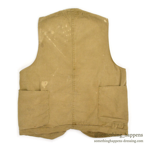 1930's Hirsch Weis HALF MOON POCKET HUNTING VEST / UNUSUAL DETAIL...