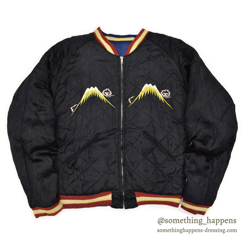 1950's JAPAN SOUVENIR JACKET スカジャン 顔虎 富士 鷹 ミツワ