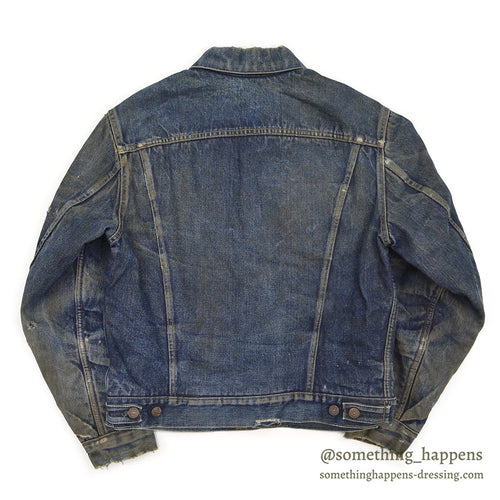 1960's LEVI'S 558 DENIM VEST / CHOPPED SLEEVE... 42