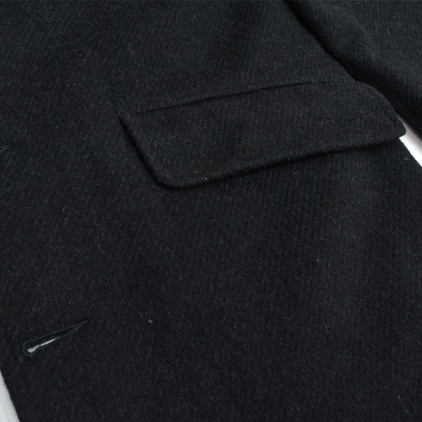 50's Rich Sher Single-Breasted Gangster Coat, Black!!... 36