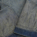 1940s US Navy Shawl Collar Denim Jacket, Dark Navy, Multiple Stencils...