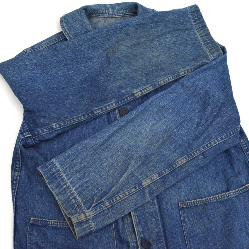 1940s US Navy Shawl Collar Denim Jacket...