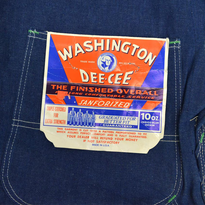 60's Deadstock WASHINGTON DEE CEE OVERALL ... W42
