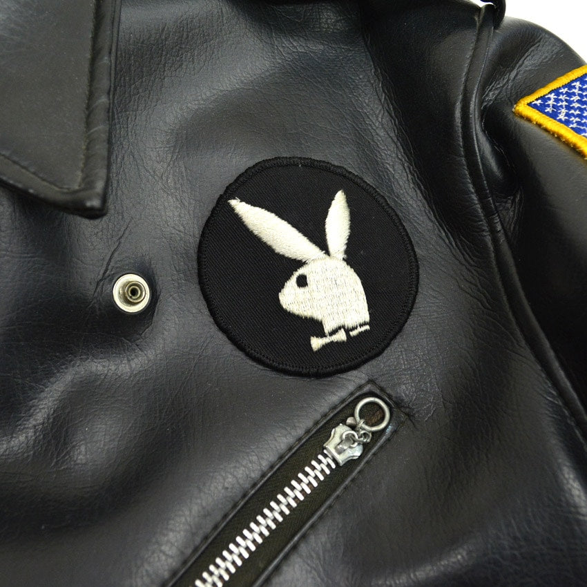 50's Vinyl Leather Two Star Double riders Jacket... 40