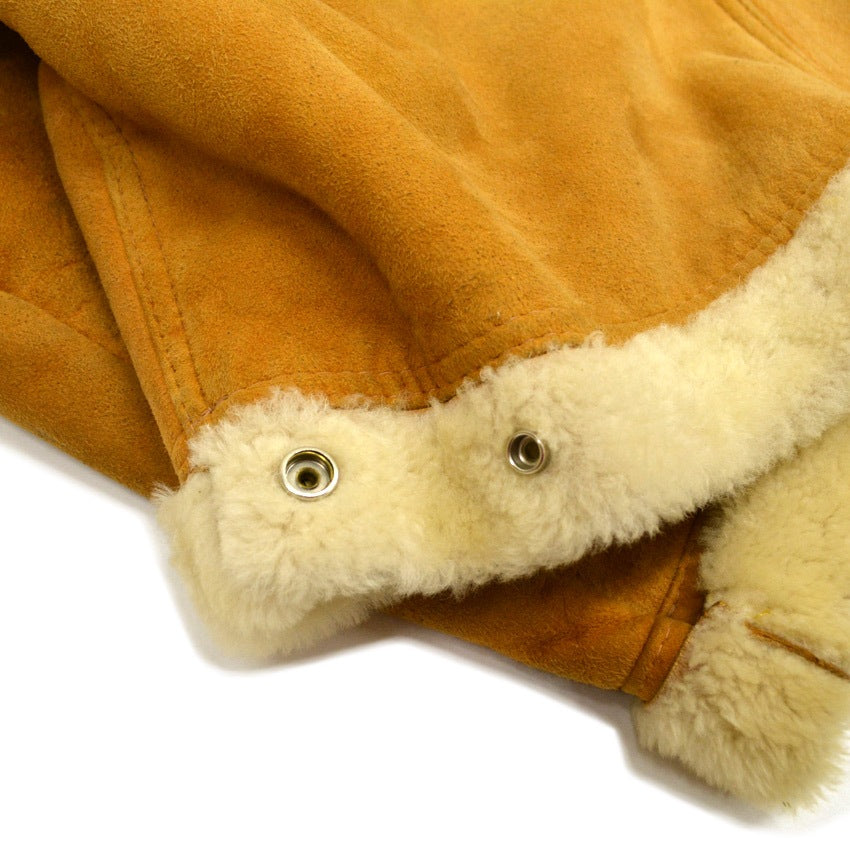 70's Mouton Jacket Wood Toggle Button...