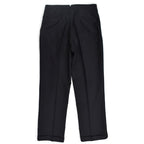 40's~ Black wool work trousers...W32×L32
