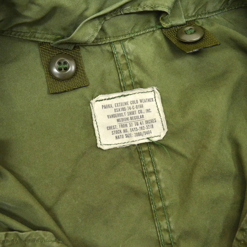 70's US ARMY M-65 Fishtail Parka... M