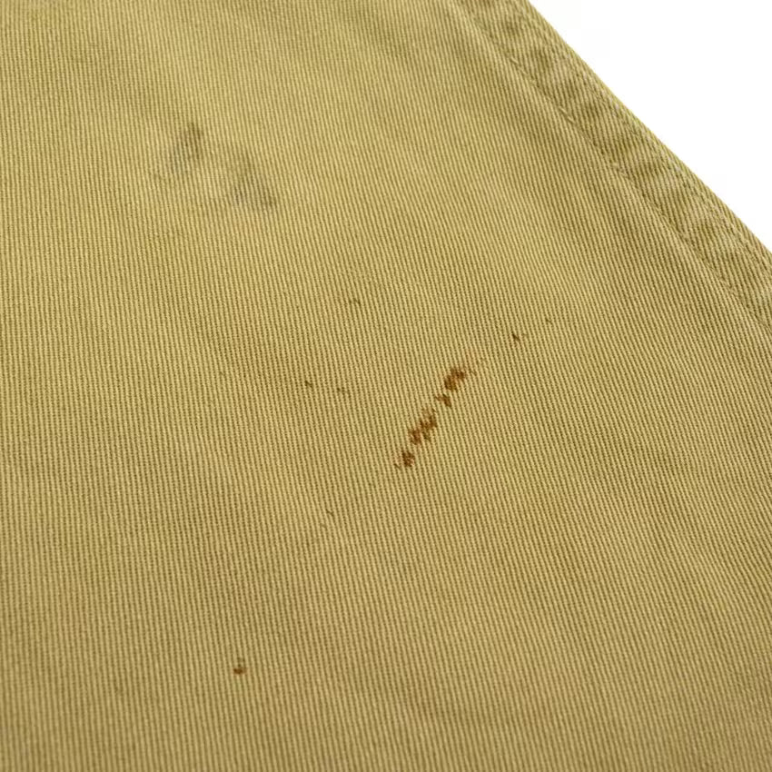 1940s US ARMY M-1943 Khaki Chino Pants with Gas Flap... W32 x L31
