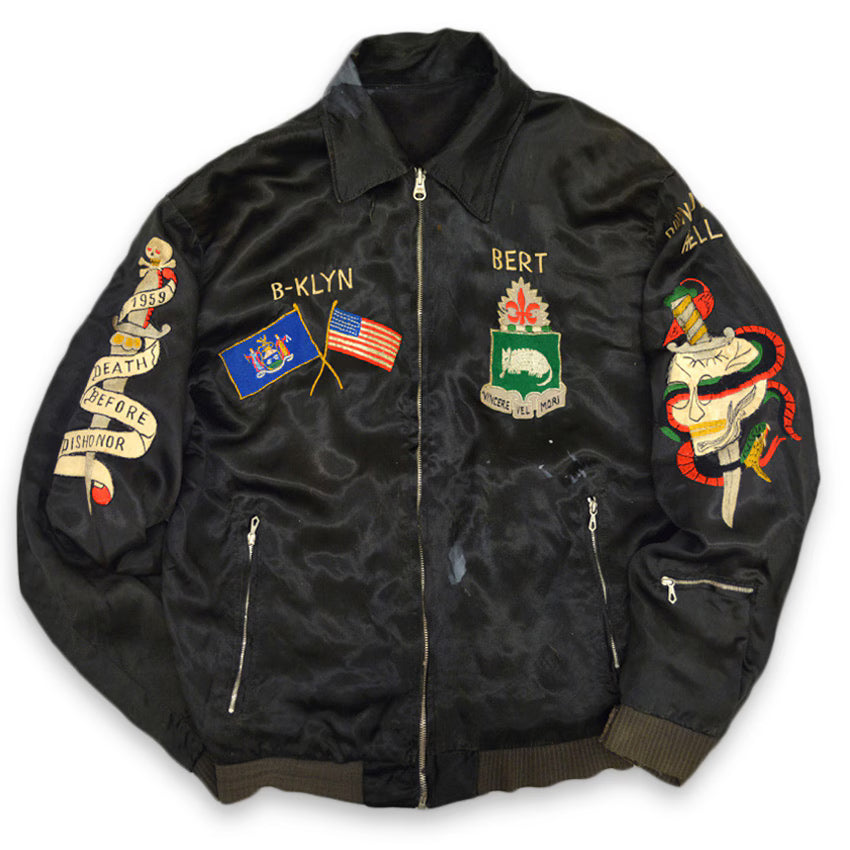 1950s Germany Tour Reversible Jacket Skull...