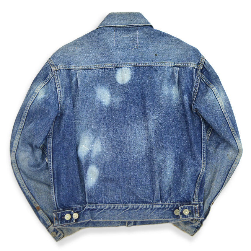 1950's LEVI'S 507XX DENIM JACKET BLEACHED...