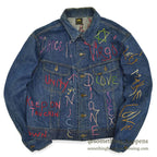 1970's Lee EMBROIDERY DENIM JACKET ... Fits like 44