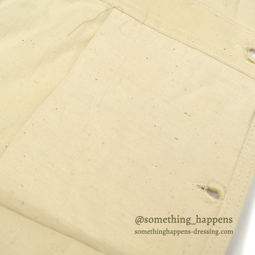 1970s Lee Off-White Overalls, No Wash, Mint... W39/L33