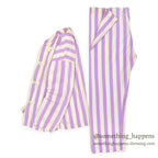 1930's〜 REID AND FORT PURPLE / WHITE PAJAMA SHIRT & PANTS ...
