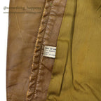 1960's HARLEY DAVIDSON CAFE RACER LEATHER JACKET BROWN...