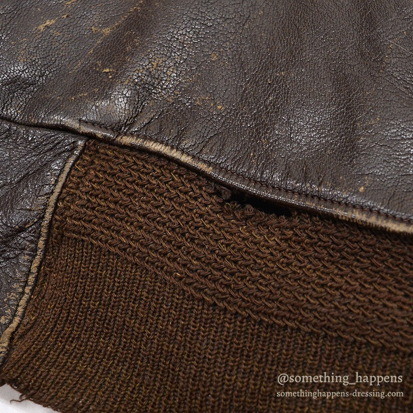 1950's~ LLBEAN GOAT SKIN LEATHER JACKET ... 44