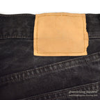1990's Levi's 501 BLACK DENIM PANTS Made in USA SMOKY FADED... W34/L32