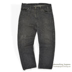 1980's Levi's 505 BLACK STRIPE DENIM PANTS... W36/L28