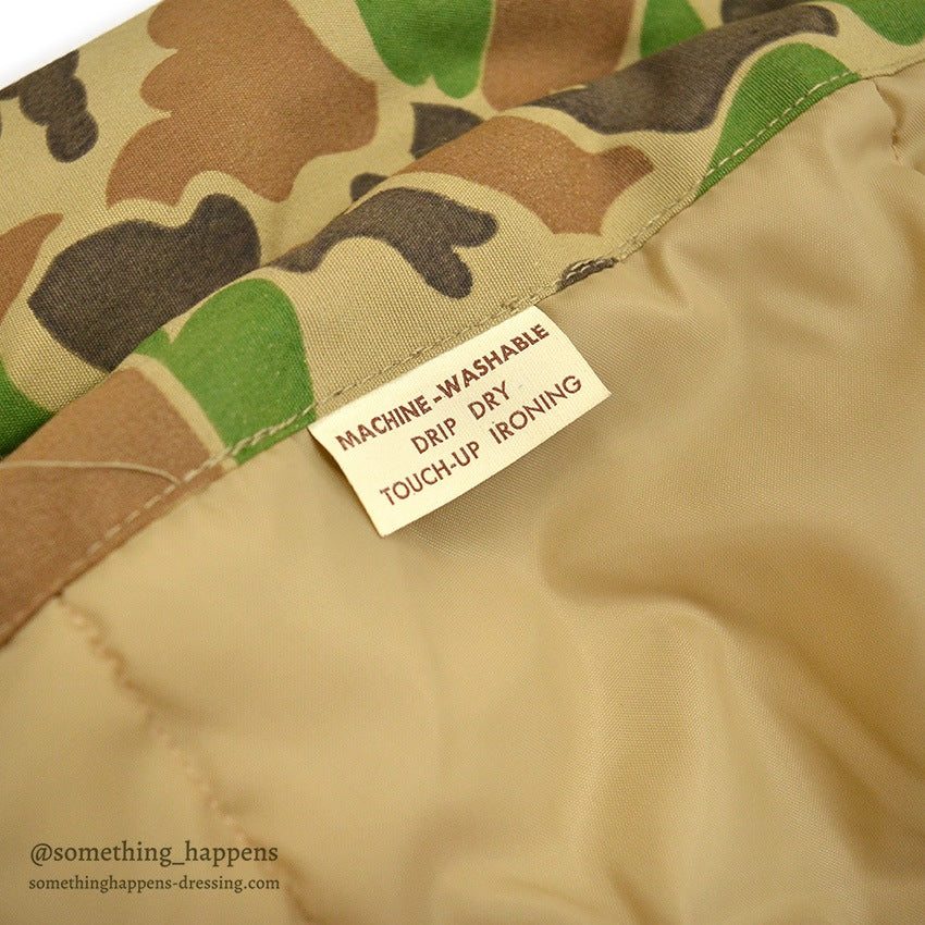 ~1970's DEADSTOCK BOB ALLEN DUCK HUNTER CAMO COAT ... S