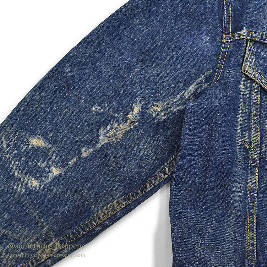 1960's LEVI'S 557XX DENIM JACKET / SUN FADED ... 44