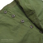 1960's DEADSTOCK U.S.ARMY JUNGLE FATIGUE PANTS / 3RD NON-RIP ... L-R