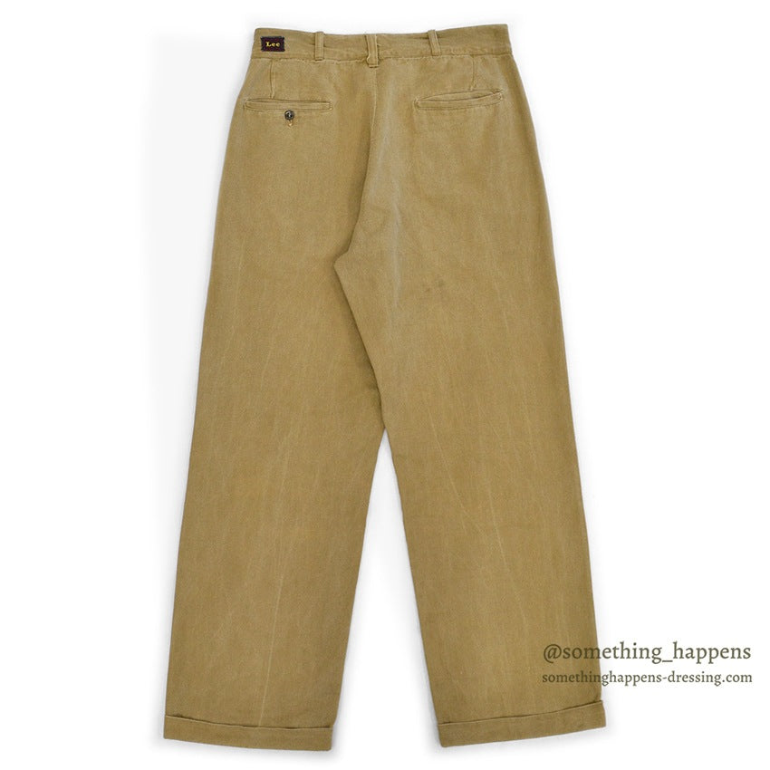 1940's Lee BROWN TWILL WORK PANTS ... W31/L32