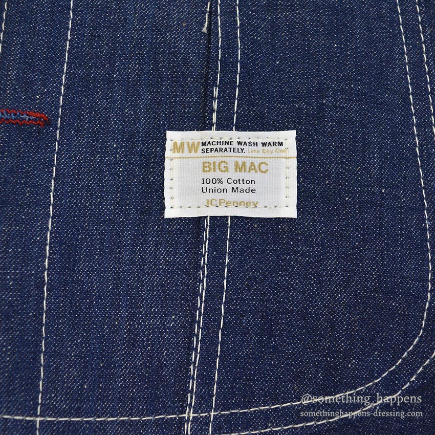 ~1970's DEADSTOCK BIG MAC DENIM OVERALL... W38/L30