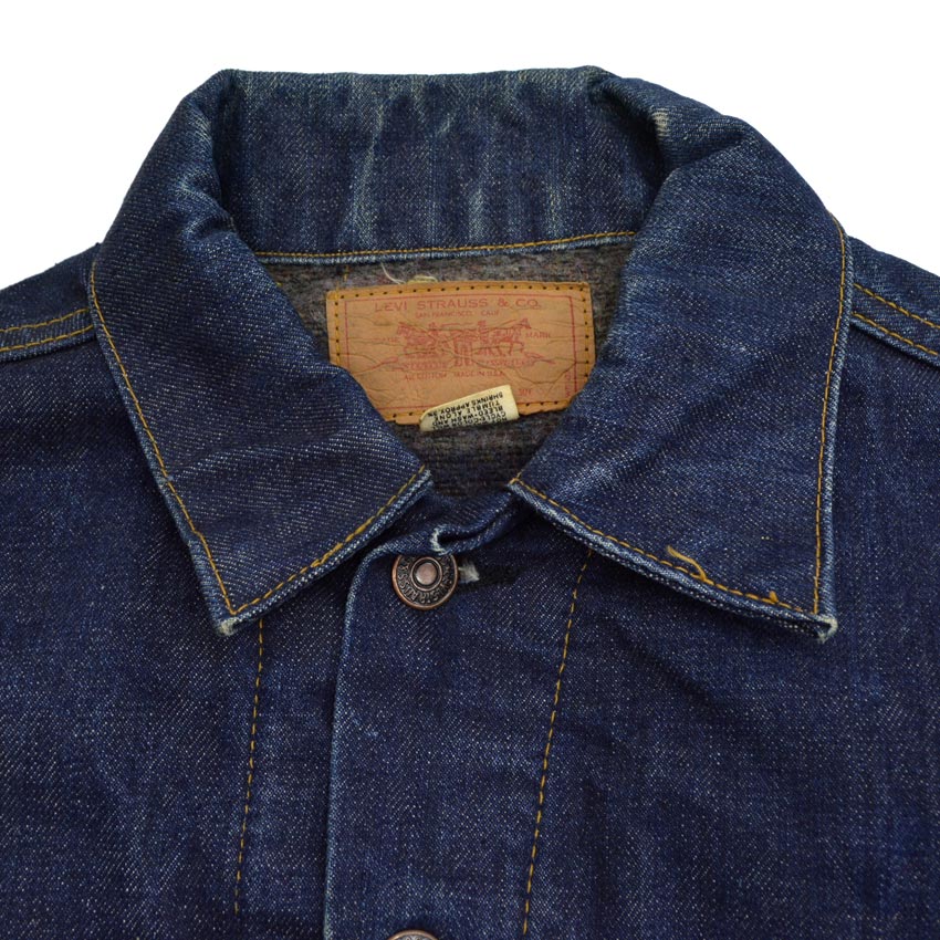 60s Levi's 70505-0317 BIG-E Dark Navy Blanket... Size 38