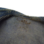 1940s US Navy Shawl Collar Denim Jacket, Dark Navy, Multiple Stencils...