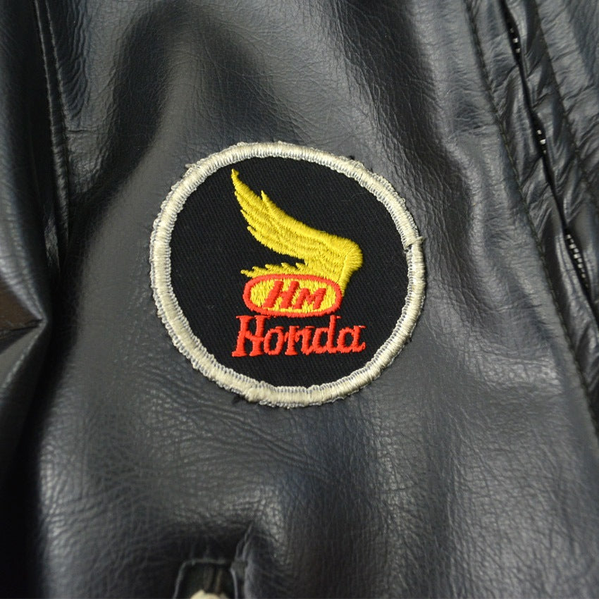 50's Vinyl Leather Two Star Double riders Jacket... 40