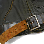 50's Genuine Horsehide FRONT QUARTERS Horsehide Double Riders Jacket... 40