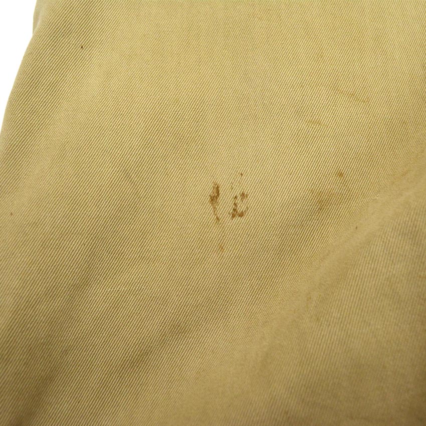 1940s US ARMY M-1943 Khaki Chino Pants with Gas Flap... W32 x L31
