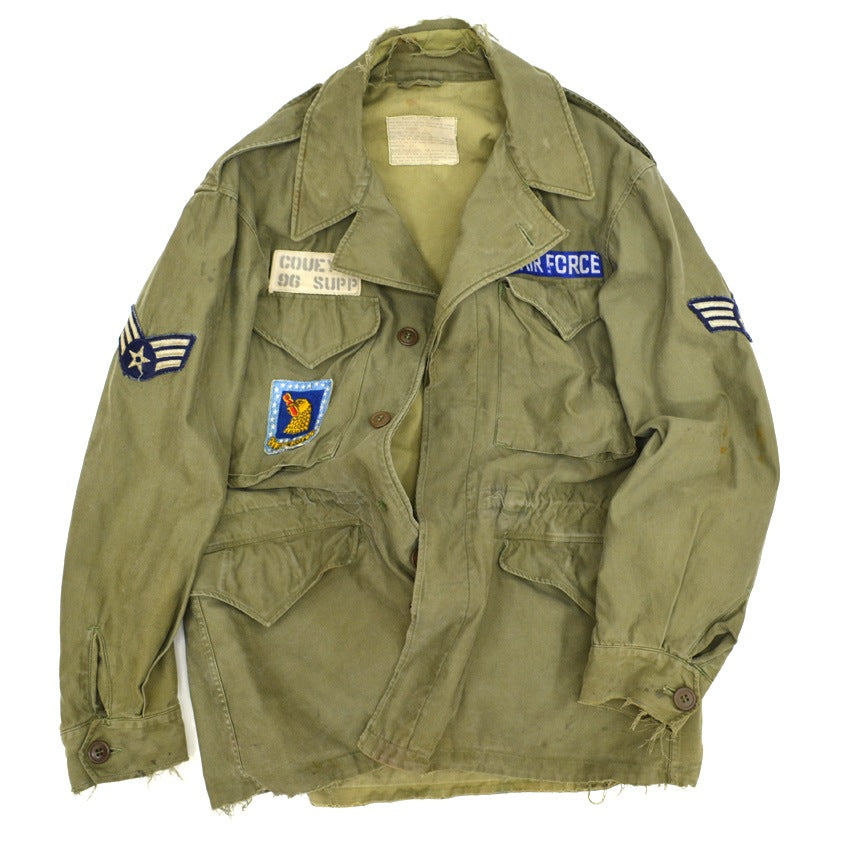 1940s USAF M-1943 WWII JACKET 'E SEMPRE L'ORA' Squadron AS IS ... 36R