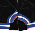 1950s Deadstock JAPAN SOUVENIR JACKET (Sukajan) - Black Velvet with YKK Zipper...