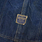 1940's~ PAYDAY JC PENNEY CO DENIM OVERALL DARK... W39
