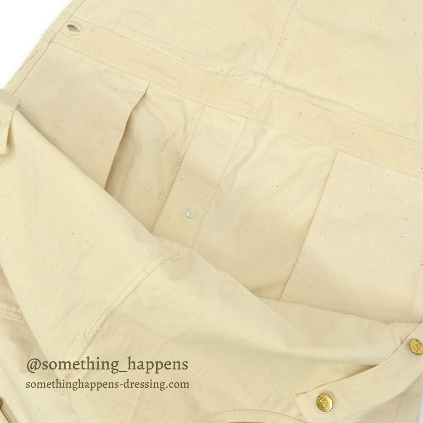 1970s Lee Off-White Overalls, No Wash, Mint... W39/L33