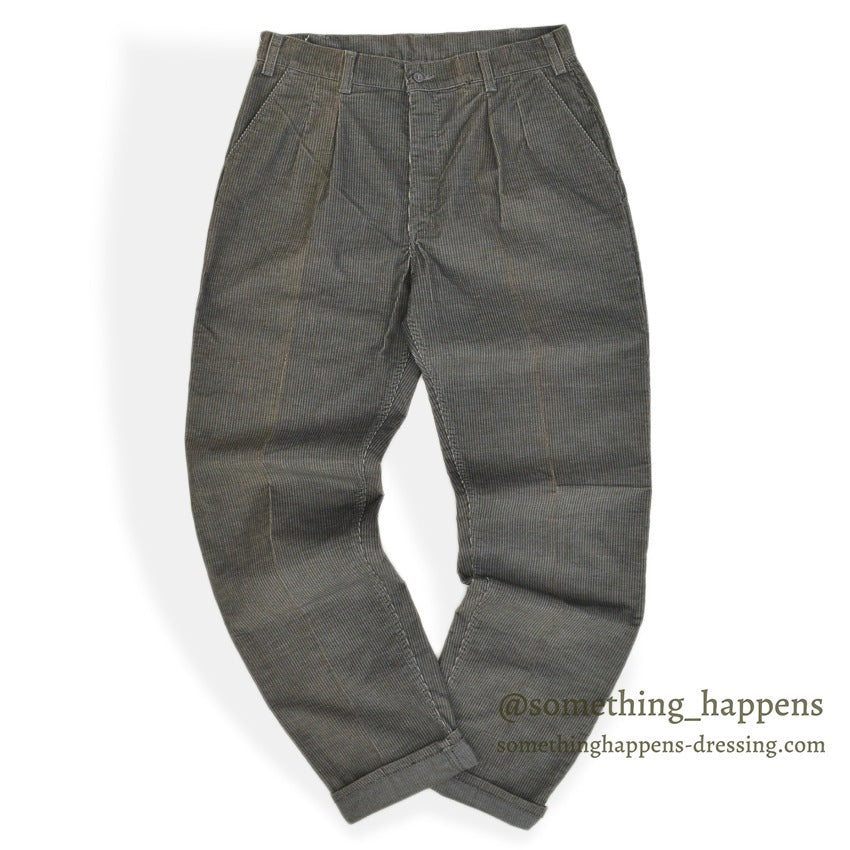 1980's LEVI'S 559-1957 SILVER LABEL CORDUROY PANTS... W33/L34