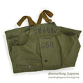 1940's USNAVY WW2 RAIN BIB OVERALL STENCIL... MEDIUM