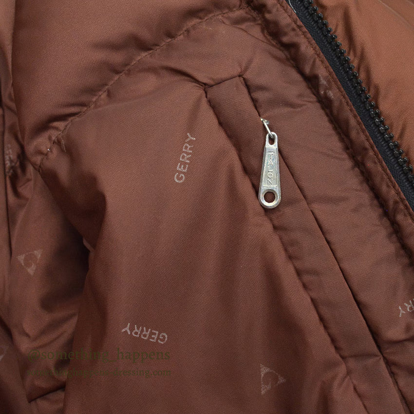 1970's GERRY DOWN SLOPE COAT BROWN... L