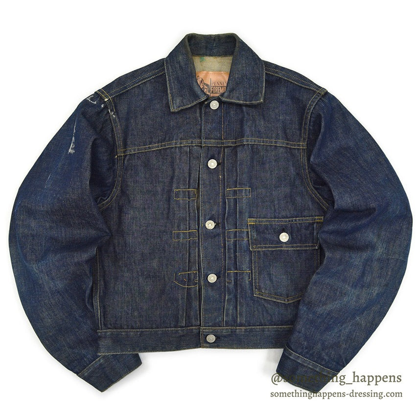 1950's PENNEY'S FOREMOST DENIM JACKET ONE WASH... 36